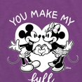 thumbnail image 3 of Disney - Mickey & Friends - Mickey & Minnie - You Make Me Full - Toddler And Youth Short Sleeve Graphic T-Shirt, 3 of 6