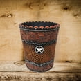 thumbnail image 7 of Rustic Star Accent Resin Storage Bin or Trash Can | Western Home Decor | Tooled Leather Look | Perfect for Bedrooms, Bathrooms, Living Rooms | Cowboy Ranch Style | Versatile Indoor Use, 7 of 7