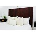 thumbnail image 3 of Barn Walls Red Dragon Skin Headboard, Modern Design, Solid Wood Headboard, Floating Panels, Wall Mount, Adjustable Height, Easy Assembly, King Size, 3 of 9