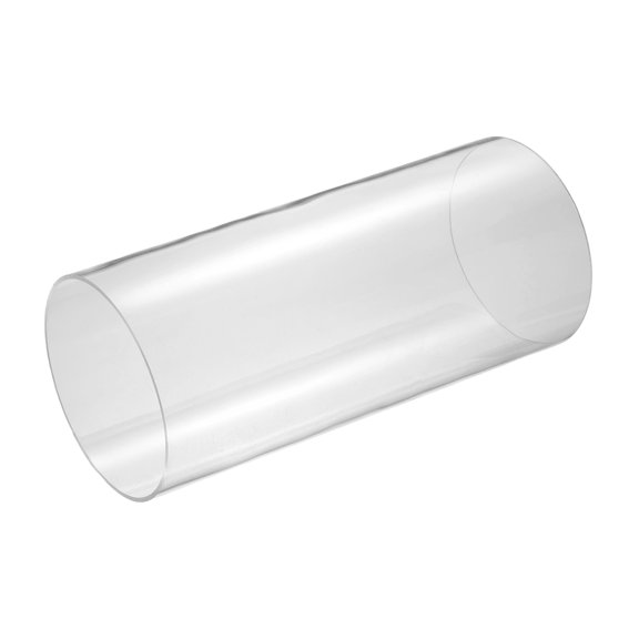 Uxcell Clear Rigid Acrylic Pipe, 125mm(4.92") ID x 130mm(5.12") OD 12" Round Polycarbonate Tube Plastic Tubing for Plumbing, Lighting, Aquarium, DIY Projects