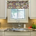 thumbnail image 3 of Coolnut Mexican Talavera Tile Ceramic Valance Curtains for Kitchen or Bathroom,Valances Window Treatment Rod Pocket Drape,54"x18", 3 of 6
