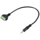 thumbnail image 1 of Cable adaptador de terminal de tornillo de 3,5 mm para altavoz, conector Balun con orificio macho TRRS estéreo de 4 núcleos y terminal de tornillo AV de 4 hilos, 1 of 6