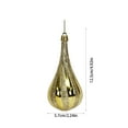 thumbnail image 6 of JLFNYA Christmas Tree Decorations,Christmas Ornaments,Christmas Decorations Electroplated Painted Water Droplet Balls Christmas Balls Christmas Tree Pendants Accessories Christmas Ornaments, 6 of 6
