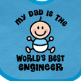 thumbnail image 4 of Inktastic Worlds Best Engineer Dad Boys Baby Bib, 4 of 4