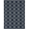 thumbnail image 2 of Nourison Modern Lines 5' x 7' Navy Modern Indoor Rug, 2 of 8