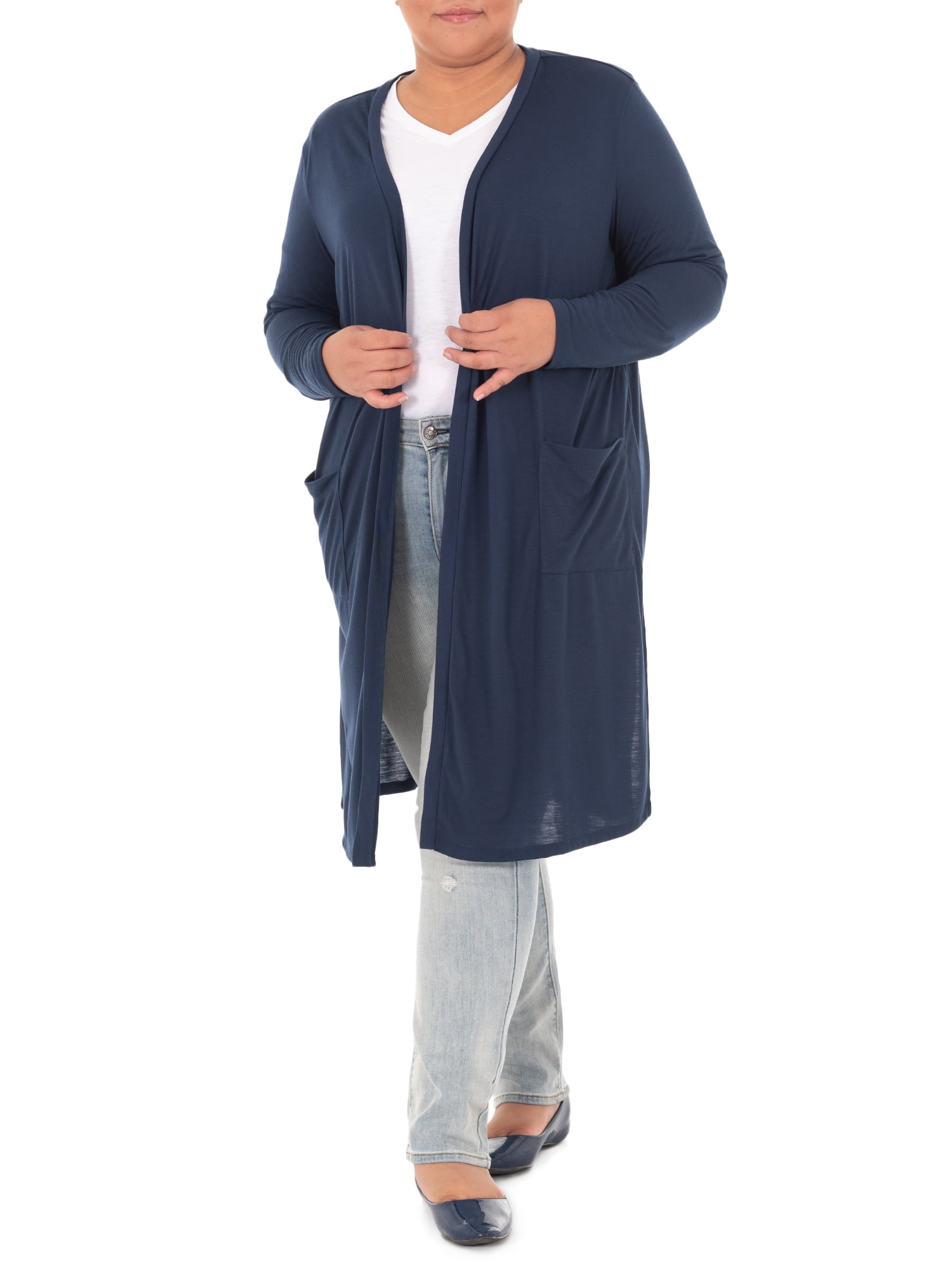 plus size duster sweater