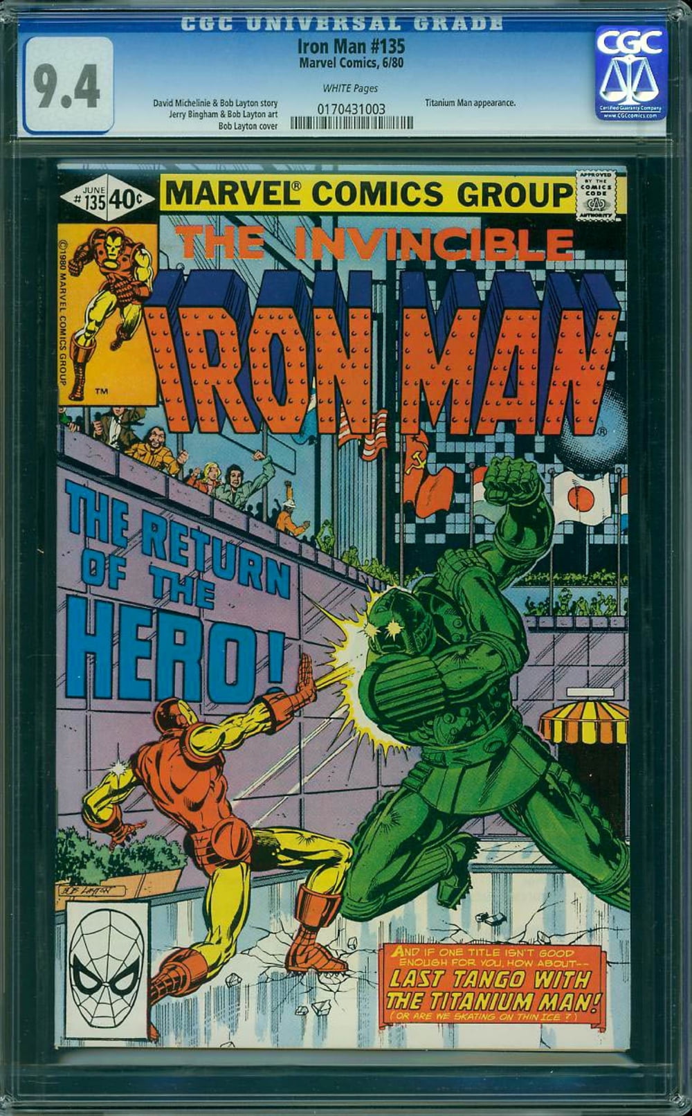 Iron Man #135 - CGC 9.4 Comic Book