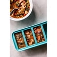 thumbnail image 4 of Souper Cubes 1 Cup Silicone Freezing Tray with Lid, Silicone Soup Freezer Molds for Freezing Broth, Soup, Leftovers and More, 1-Pack - Aqua, 4 of 7