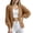 Khaki, variant on Edvintorg Womens Cardigan Long Sleeve Casual Sweater Fall Winter Open Front Knit Cardigans Women's Clothing White S-XL