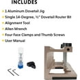 Woodworking Dovetail Jig 12" Template Kit for Furniture Wood