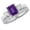 Amethyst, variant on 1 Carat Emerald LAB GROWN Emerald and LAB GROWN Diamond Wedding Bridal Set (0.5ct Center, AAAA Heirloom Quality) RIPS65W3AM 14K White Gold