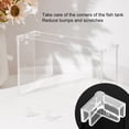 thumbnail image 3 of Trayknick 4Pcs Tank Corner Protectors Soft Easy to Use Thick Tight Fit Triangle Keep Safety PVC Transparent Design Fish Tank Protective Covers Aquarium Accessory, 3 of 13