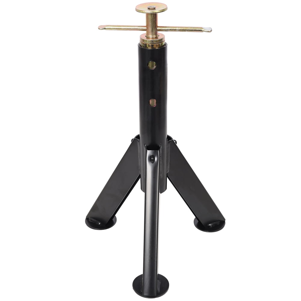RV Adjustable Telescoping Stabilizer Jack Stand, Supports Stabilizer Jacks,16 to 30 Inches Adjustabe Height, 6,000 Pound Capacity, Black 1 Pair