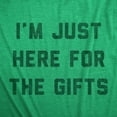 thumbnail image 2 of Mens Im Just Here for The Gifts T Shirt Funny Selfish Xmas Present Joke Tee for Guys Graphic Tees, 2 of 9