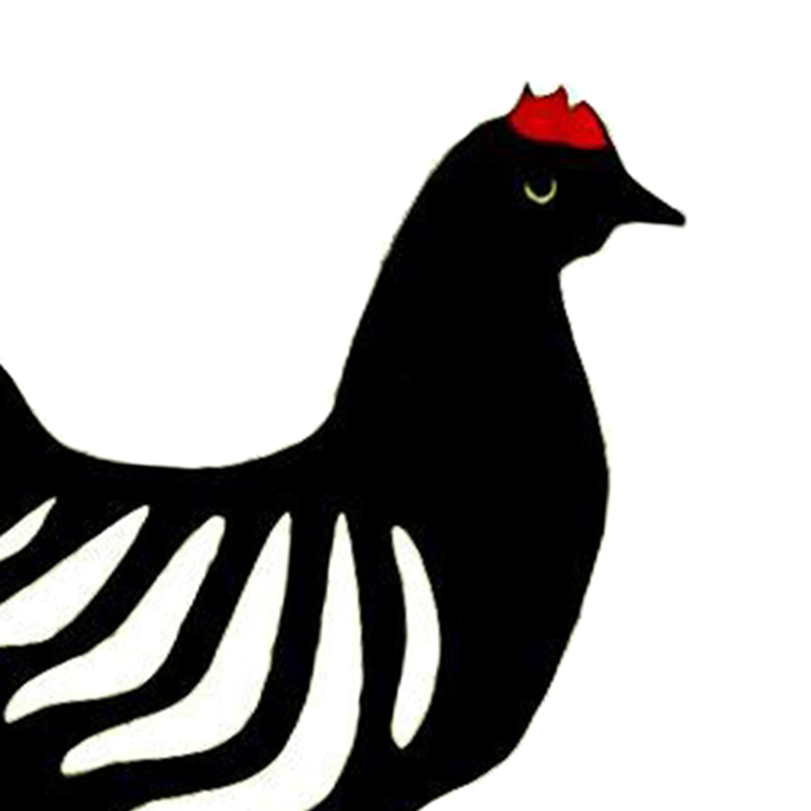 Fzaqwen Chicken Yard Art Outdoor Garden Animal Silhouette Statues Backyard Lawn Stakes Hen