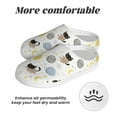 thumbnail image 6 of Rateoe Cute Cat Print Women's Men's Cotton Knit Slippers Lightweight Memory Foam Indoor House Shoes with Anti-Skid Sole-37/38, 6 of 7