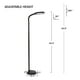 thumbnail image 3 of Lavish Home Natural Sunlight Floor Lamp with Bendable Neck  60 Inch (Black), 3 of 6