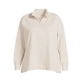 thumbnail image 5 of Terra & Sky Women's Plus Size Quarter Zip Sweatshirt, 5 of 5