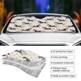 thumbnail image 3 of Yiaed Horse Print Car Windshield Sunshade Front Auto Car Front Window Sun Shade Foldable Sun Visor Shield Cover Auto Accessories for Sedan SUV Truck-Small, 3 of 5