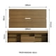 thumbnail image 3 of Mueble Para Tv Madesa Miami Hasta 65'' 1 Puerta Marrón Madesa Miami, 3 of 5