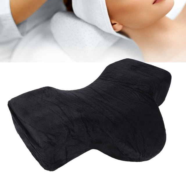 Beauty Eyelash Extension Neck Pillow, Grafted Eyelash Extension Pillow, Comfortable Memory Foam Grafted Eyelash Curve Pillow, with Makeup Pocket, for Lash Extensions Salon