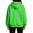 thumbnail image 4 of Hoodies for Women Oversized Trendy Fall Sweatshirt Pullover Fleece Long Sleeve Sweaters Winter Outfits Y2k Clothes Green L, 4 of 6