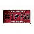 thumbnail image 2 of Atlanta Falcons NFL Metal Tag License Plate (#1 Fan), 2 of 2