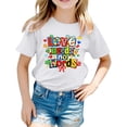 thumbnail image 3 of Miaoju Girls Size 10 Shirts Round Neck Graphic T-Shirts Short Sleeve Tee for Toddler Comfortable Tee Shirt Kids Summer Clothing, 3 of 7