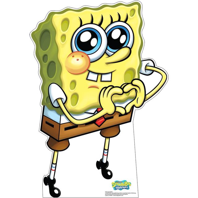 Cardboard People Spongebob Découpe en Carton Taille Réelle - Spongebob Squarepants (Série TV)