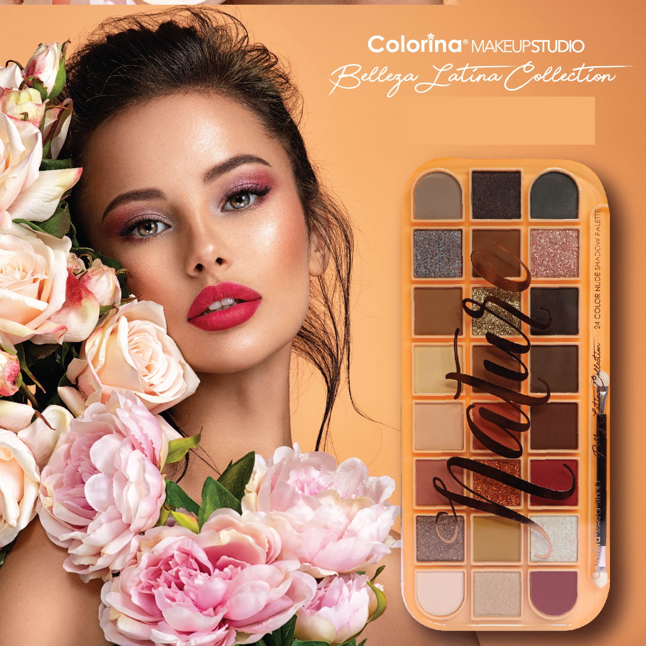 Colorina Makeup Studio Belleza Latina Collection 24 Color Nature Shadow Palette 1.75 oz