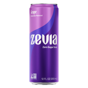 Zevia Zero Sugar, 0 Calorie Sleek Soda Can, Grape 12 fl oz