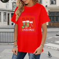 thumbnail image 3 of Women's Christmas T-Shirt - Festive Graphic Merry Christmas Holiday Top for Women, 3 of 6