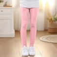 thumbnail image 2 of Gubotare Girls Leggings Capri Girls Leggings Tights Soft Comfortable Pants for Kids Stretchy Ankle Length Athletic Yoga Size 11-12 (Pink,11-12 Years), 2 of 7