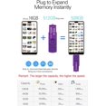 thumbnail image 4 of shiyou-Wansenda 3 in 1 64GB USB 3.0 Flash Drive for Android Phones/Tablets/PC/Mac, External Data Storage Thumb Drive, Photo Memory Stick for Samsung Galaxy, LG, Moto etc. (Purple), 4 of 4