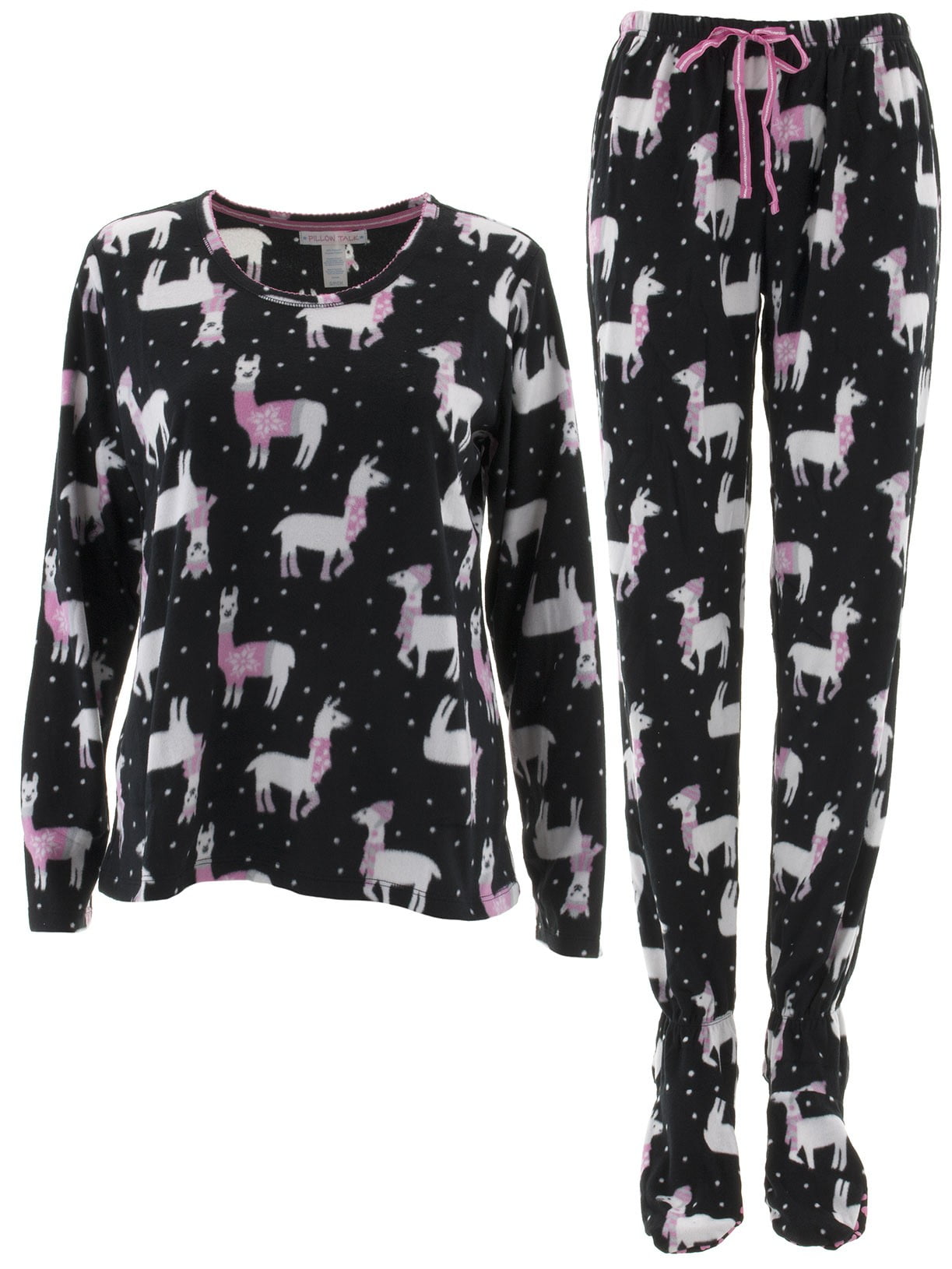 Women's two piece footed pajamas Outlet