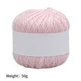 thumbnail image 4 of Knitting Thread Cotton Crochet Yarn Embroidery Clothes Sweater Tapestry Weave Line DIY Accessory, Light Pink, 4 of 8