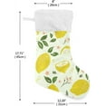thumbnail image 7 of SKYSONIC Bright Summer Lemon Fruit Christmas Stockings Personalized Large Christmas Stocking Cute Snowflake Stockings 18 Inch Xmas Stocking for Xmas Decorations Xmas Gifts, 7 of 7
