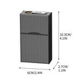 thumbnail image 6 of Rechargeable Cigarette Case under $5! CQCYD Rechargeable Cigarette Case with Lighter, Aluminum Alloy Metal Cigarette Holder, 20 Capacity Cigarette Box, USB Charging Smoking Accessory for Men, 6 of 9