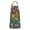 Dark Pioneer Flower, variant on Dark Pioneer Flower Pattern Apron-Garden Aprons for Women with Pockets-Cotton Linen Waterproof Kitchen Cooking Gardening Aprons Adjustable for Kitchen,Cooking,BBQ and Salon 33x27 Inch