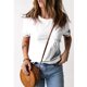thumbnail image 2 of Camiseta de manga corta con cuello redondo para mujer, camisa informal de verano con bolsillo de encaje para uso diario, color blanco XXL, 2 of 4