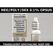 Neomycin/Polymyxin/Dexamethasone 0.1% op. susp (5ml bottle)