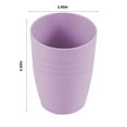 thumbnail image 3 of Btomtd Plastic Cups Reusable, Cup Set Of 5 Multicolor Straw Cups For Kitchen, Office, Travel, Drinking Cups & Stackable Drinking Glasses, Plastic Tumblers, 3 of 8