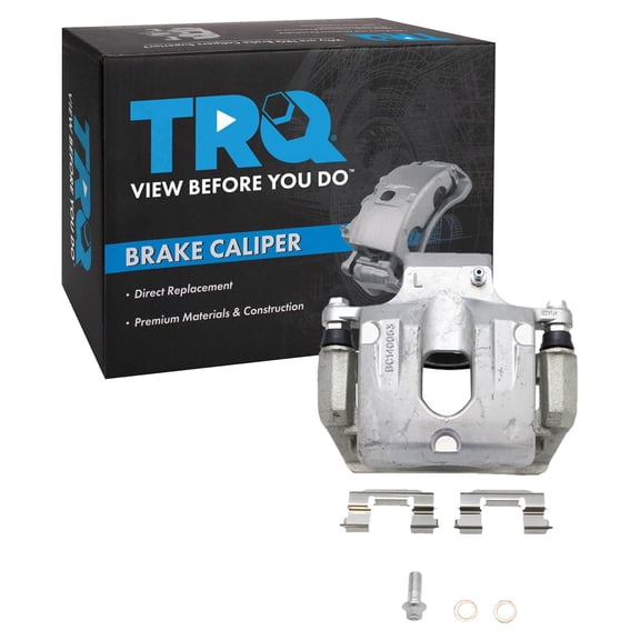 TRQ Rear Disc Brake Caliper LH Left Driver Side for 05-09 9-7X / 03-08 Ascender / 02-04 Bravada / 02-09 Envoy / 02-06 Envoy XL / 04-05 Envoy XUV / 04-07 Rainier / 03-06 SSR / 02-09 Trailblazer