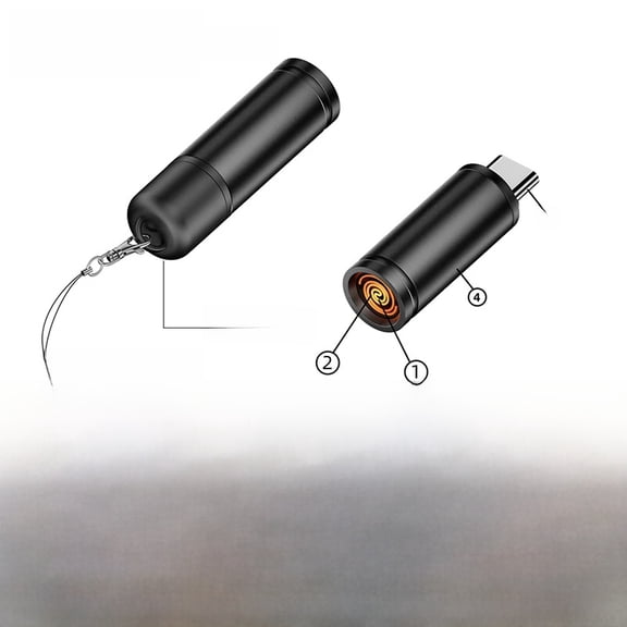 2PCS Compact Type C Electric Lighter for Easy Transport and Storage. Mini Flameless Lighter for Airplane and Outdoor Travel.