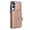 Rosegold, variant on 2 in 1 Detachable Magnetic Phone Cases Compatible with Samsung Galaxy S25 Edge, with Credit Card Holder, Classic Durable Premium PU Leather Kickstand Rugged Flip Cover for Women Men, White