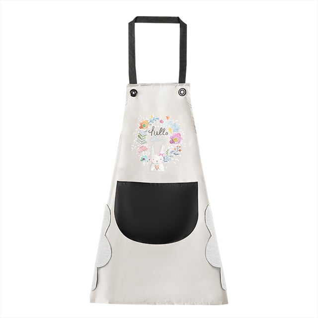 Delantal bolsillo PVC babero ajustable sin mangas delantal de cocina para el hogar accesorio de cocina, tipo 1, gris y negro Noticed HA003449-05