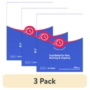 (3 pack) AZO Urinary Pain Relief Maximum Strength Tablets, Promotes Fast Relief for UTI Pain, Burning & Urgency, FSA/HSA Eligible, 24 Count