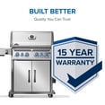 thumbnail image 3 of Napoleon Rogue PRO-S 525 4-Burner Stainless Steel Natural Gas Grill with Infrared Side and Rear Burners, 3 of 14