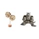 thumbnail image 1 of Escultura de hojas,Estatua de hoja de metal Escultura de hoja Decoración del hogar,Figura de hoja artística con decoraciones de hojas en la base,Figuras de búho,Figuras de búho,animales, 1 of 8