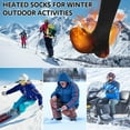 thumbnail image 4 of Sun Will USB Charging Warm Socks for Men and Women,Skiing Hiking Rechargeable Battery Heated Socks S-XL, 4 of 7